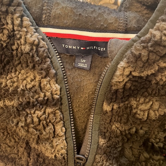 Tommy Hilfiger Camo Fleece Half Zip Hoodie - Picture 4 of 4